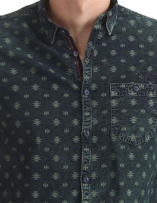 Ed Hardy Men Casual Wear Printed Shirt